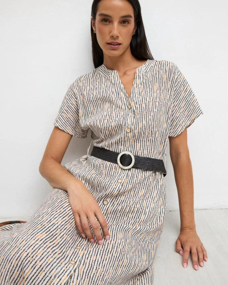 Tinta y Bariloche Siona dress natural print detail
