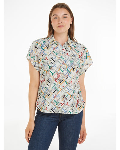 Tommy Hilfiger - Amd Button Short Sleeves Top
