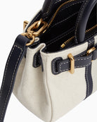 Tommy Hilfiger American Icon micro tote canvas interior detail – Áines Boutique