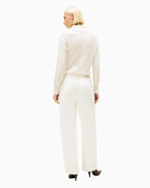 Back view showing five-pocket styling and embroidered logo