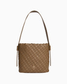 Tommy Hilfiger braided shoulder bag in black faux leather