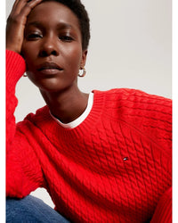 Tommy Hilfiger - CO MINI CABLE C-NECK SWEATER