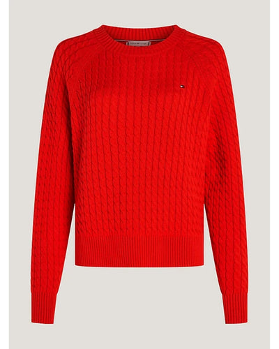 Tommy Hilfiger - CO MINI CABLE C-NECK SWEATER