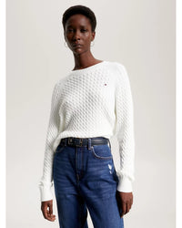 Tommy Hilfiger - CO MINI CABLE C-NECK SWEATER