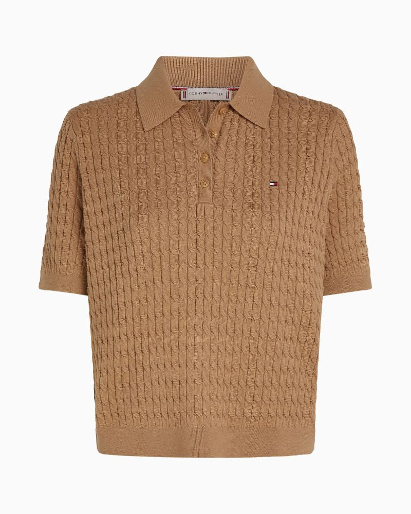 Tommy Hilfiger - Cable Fine Polo Sweater 