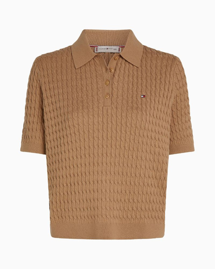 Tommy Hilfiger - Cable Fine Polo Sweater 