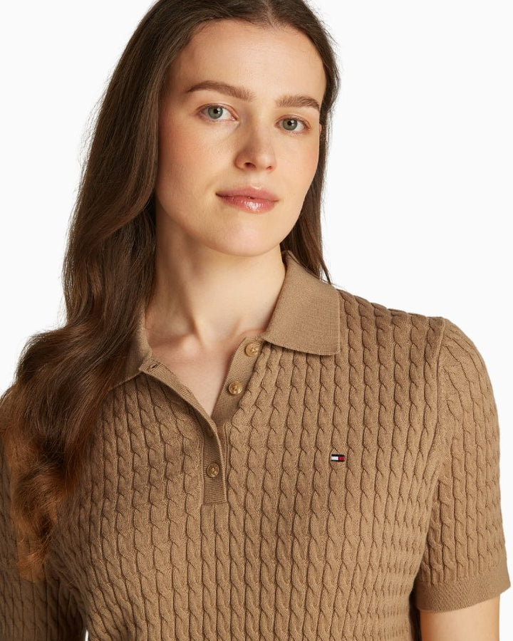 Tommy Hilfiger - Cable Fine Polo Sweater 