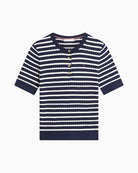 Tommy Hilfiger cable knit striped top front view – Áines Boutique