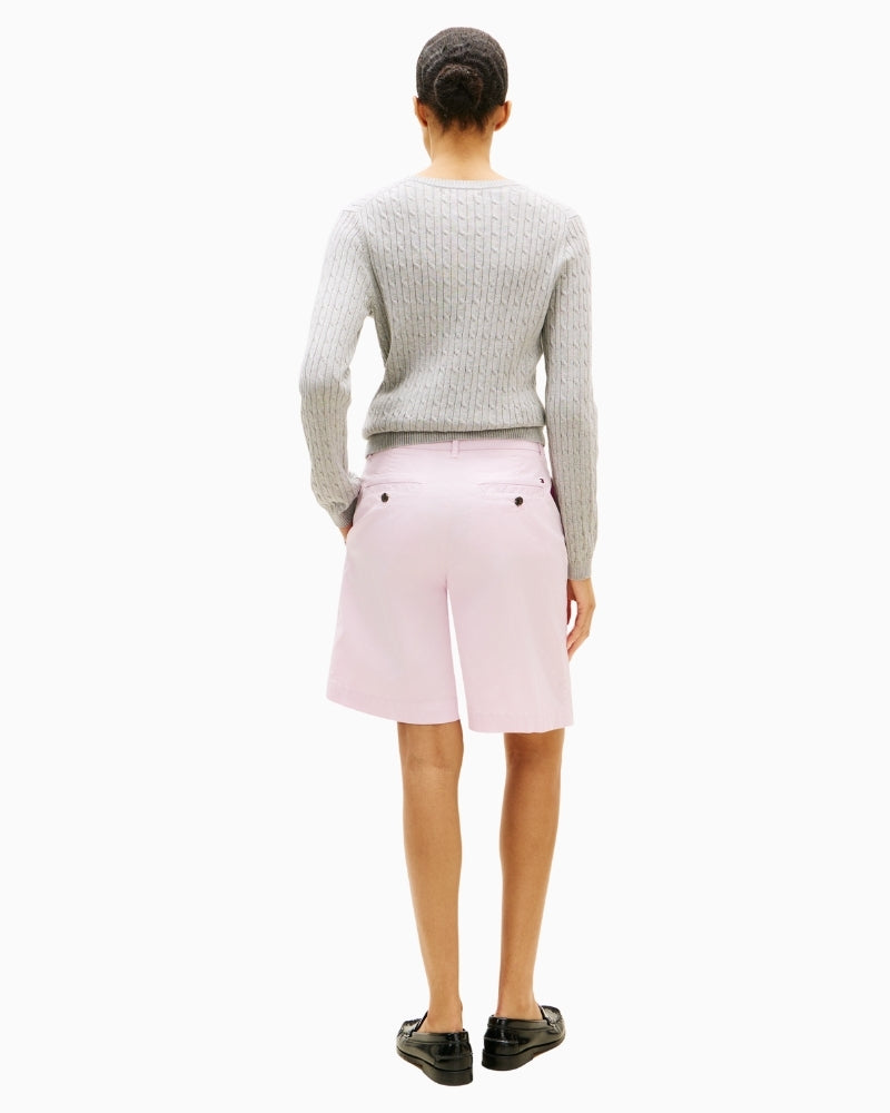 Knee-length chino shorts styled for summer – Áines Boutique