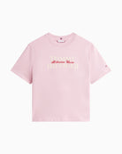 Detail of Tommy Hilfiger flag logo on chest