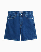 Tommy Hilfiger Emi straight denim shorts front view – Áines Boutique