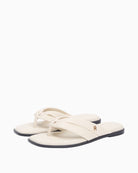 Cream Tommy Hilfiger elevated leather sandals paired view – Áines Boutique