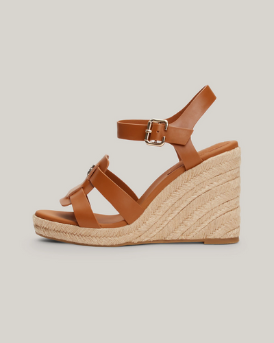 Tommy Hilfiger - Espadrille High Wedge Leather 