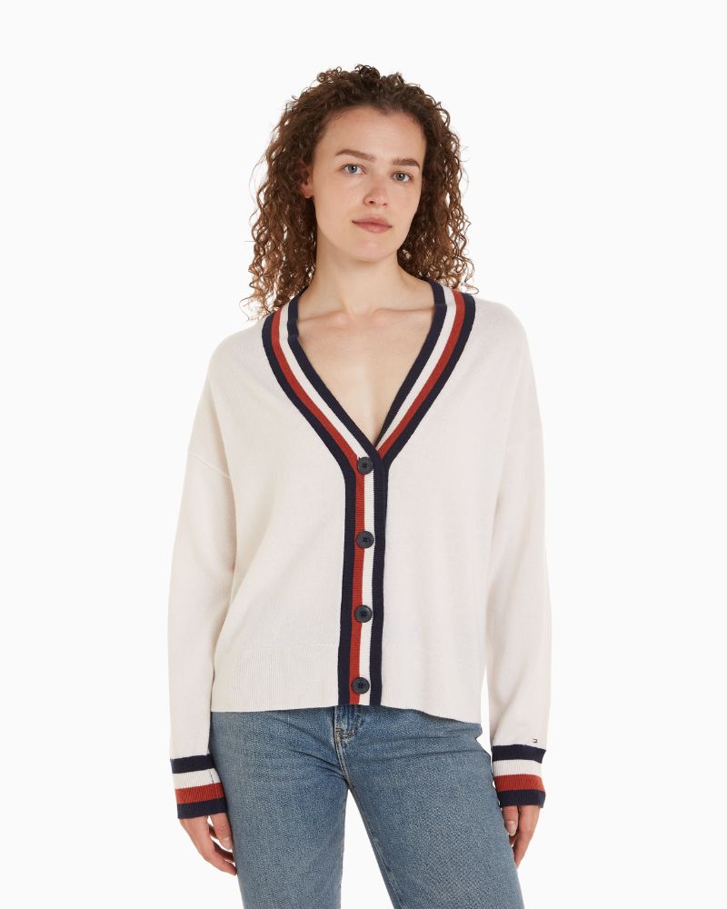 Tommy Hilfiger - Global Stripe Wool Cardigan 