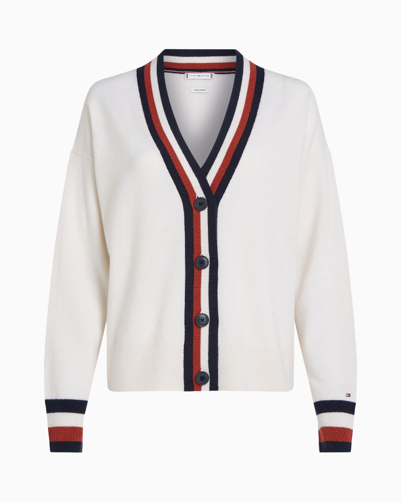 Tommy Hilfiger - Global Stripe Wool Cardigan 