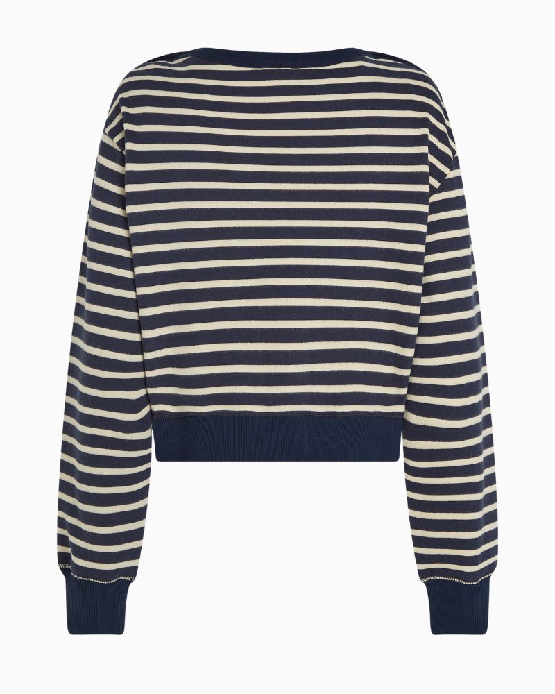 Tommy Hilfiger - Gold Button Boat Neck Sweatshirt 