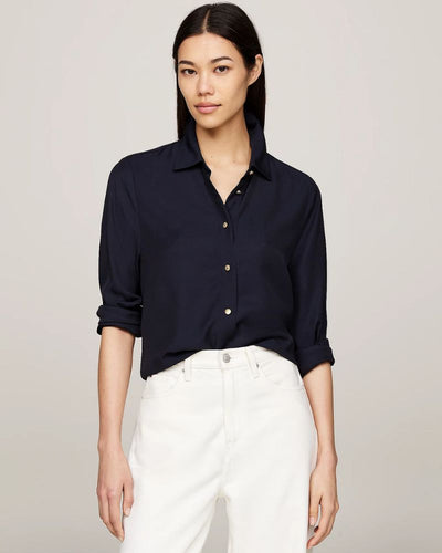 Tommy Hilfiger - Gold Button Viscose Longsleeve Shirt 