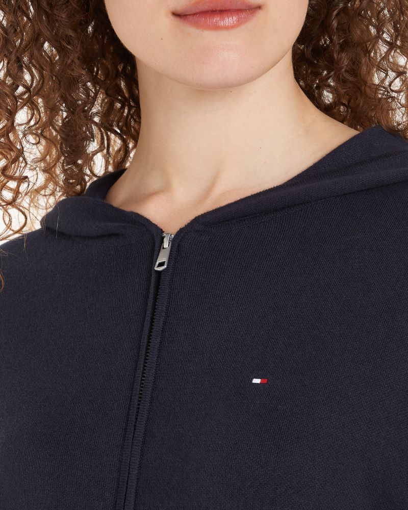 Tommy Hilfiger - Jersey Stitch Zip Hood Cardi 