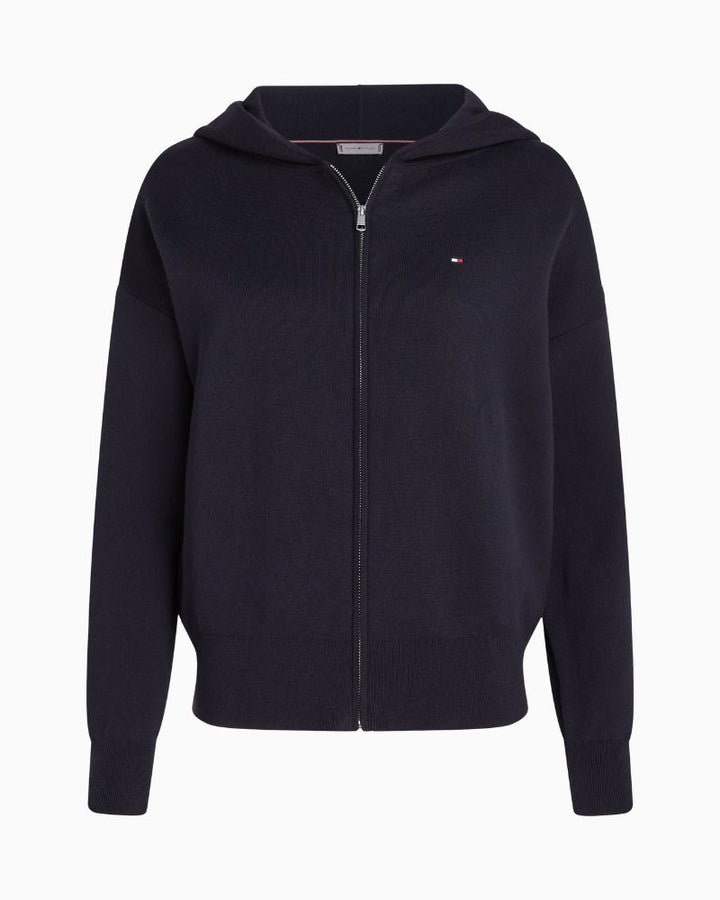 Tommy Hilfiger - Jersey Stitch Zip Hood Cardi 