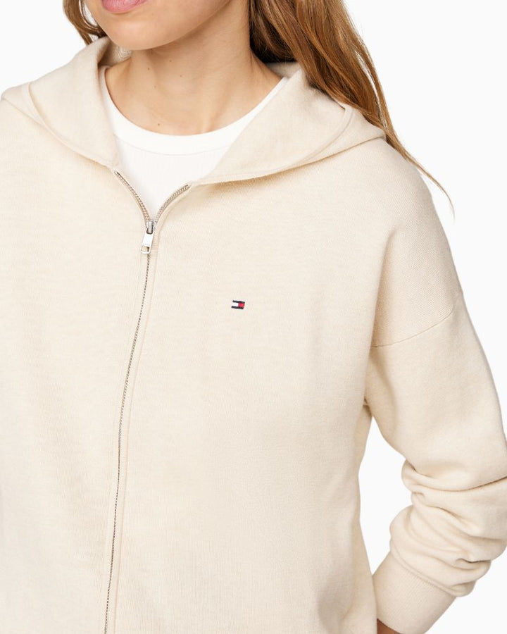 Tommy Hilfiger - Jersey Stitch Zip Hood Cardigan 