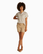 Tommy Hilfiger - Linen Collarless Blouse