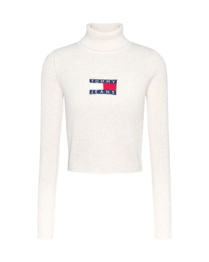 Tommy Hilfiger - Melange Turtleneck Flag Sweater