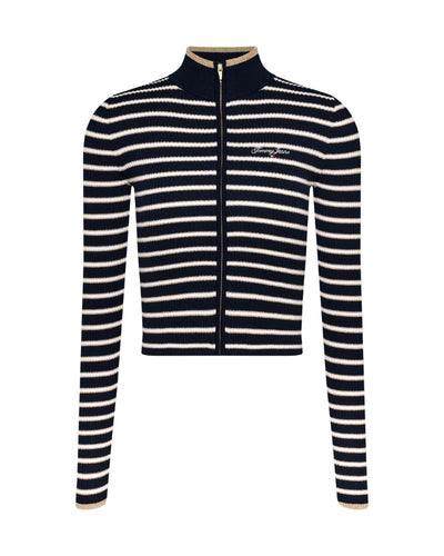 Tommy Hilfiger - Metallic Tip Zip Cardigan