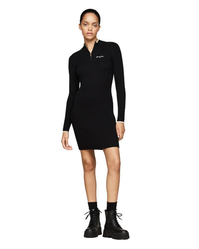 Tommy Hilfiger - Metallic Tip Zip Sweater Dress 