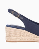 Navy Tommy Hilfiger espadrille sole detail with rope texture – Áines Boutique