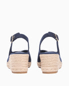 Navy Tommy Hilfiger slingback sandal buckle detail – Áines Boutique