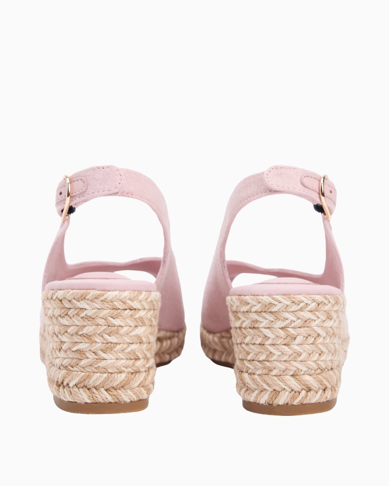Pink Tommy Hilfiger espadrille sole detail with rope texture – Áines Boutique