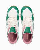 Top view showing lace-up runner design