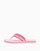 Pink Tommy Hilfiger summer sandal side view with contrast sole – Áines Boutique