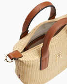Tommy Hilfiger Popette micro tote raffia handle detail – Áines Boutique