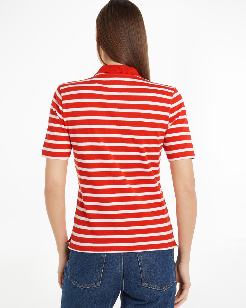 Tommy Hilfiger - Reg Pique Stripe Polo Top