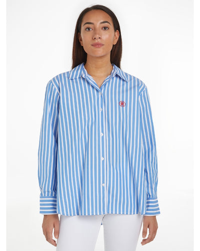 Tommy Hilfiger - SMD Stripe Easy Fit Long Sleeves Shirt