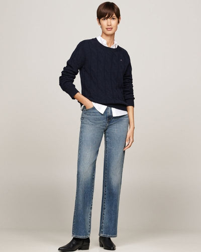 Tommy Hilfiger -  Soft Wool Cable C Neck Jumper 