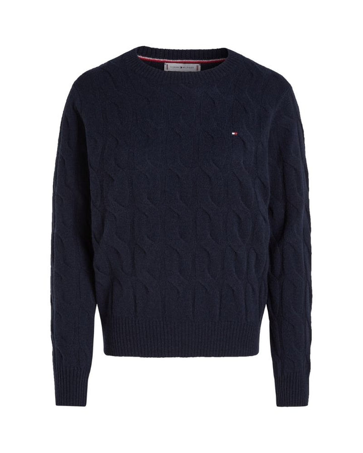 Tommy Hilfiger -  Soft Wool Cable C Neck Jumper 