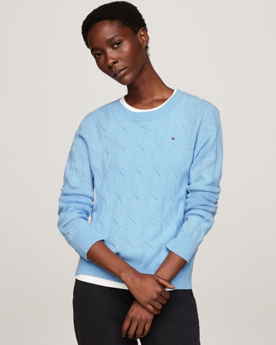 Tommy Hilfiger - Soft Wool Cable C Neck Top 