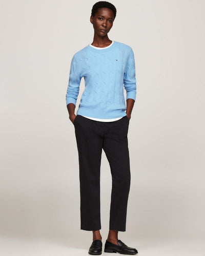 Tommy Hilfiger - Soft Wool Cable C Neck Top 