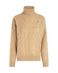 Tommy Hilfiger - Soft Wool Cable Roll Neck Sweater