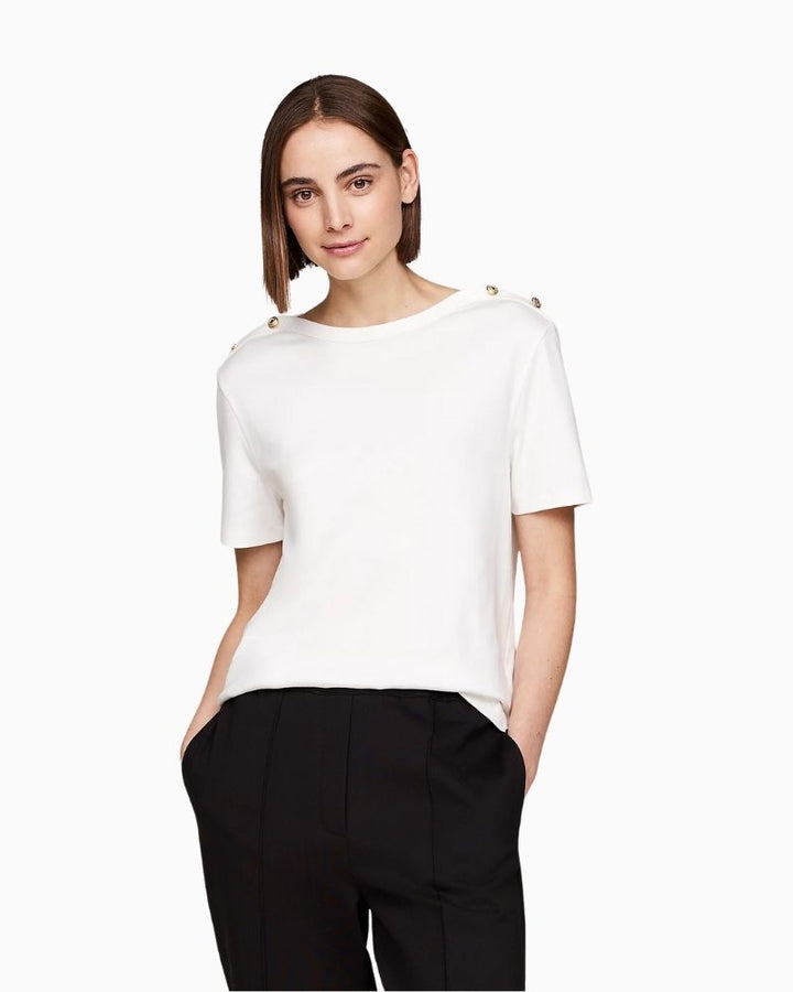 Tommy Hilfiger - Stripe Boat Neck Top 