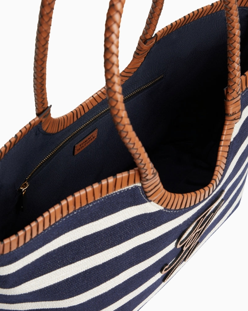 Tommy Hilfiger TH Elev summer tote stripe interior detail – Áines Boutique
