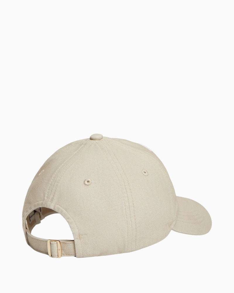 Tommy Hilfiger TH embroidered cap neutral back view – Áines Boutique