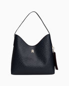 Tommy Hilfiger navy shoulder bag with TH monogram print