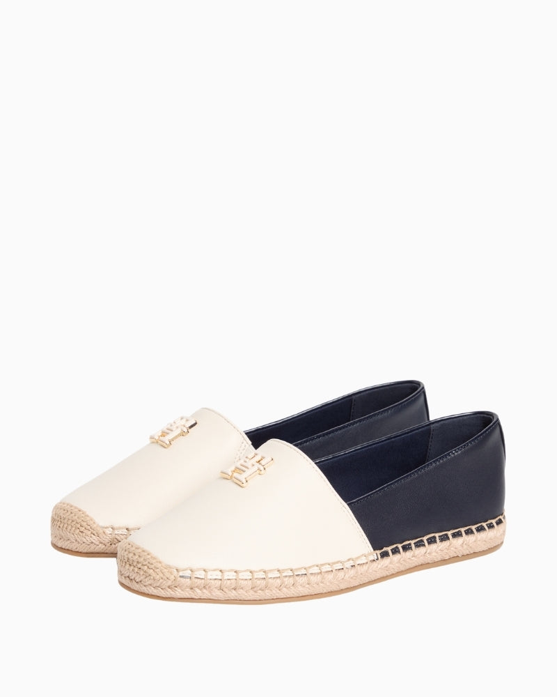 Tommy Hilfiger TH logo espadrilles paired view – Áines Boutique