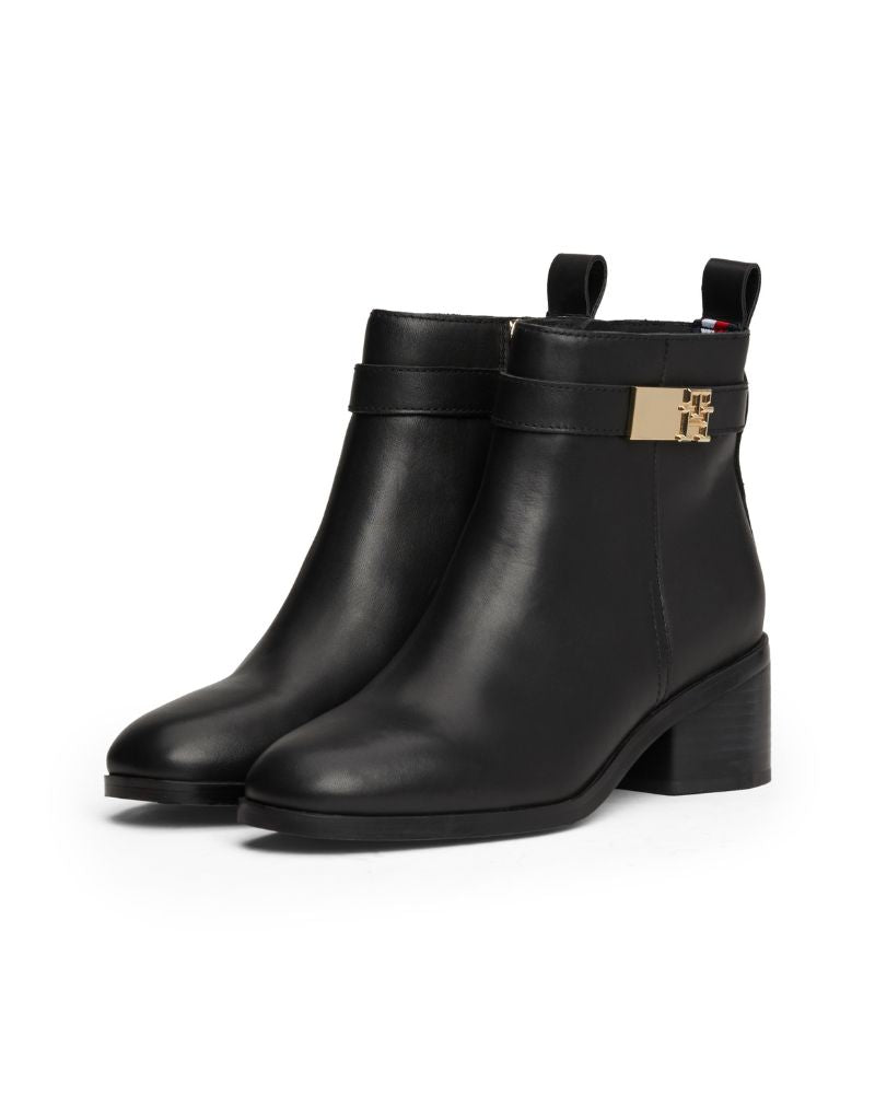 Tommy Hilfiger - TH Logo Mid Heel Bootie 