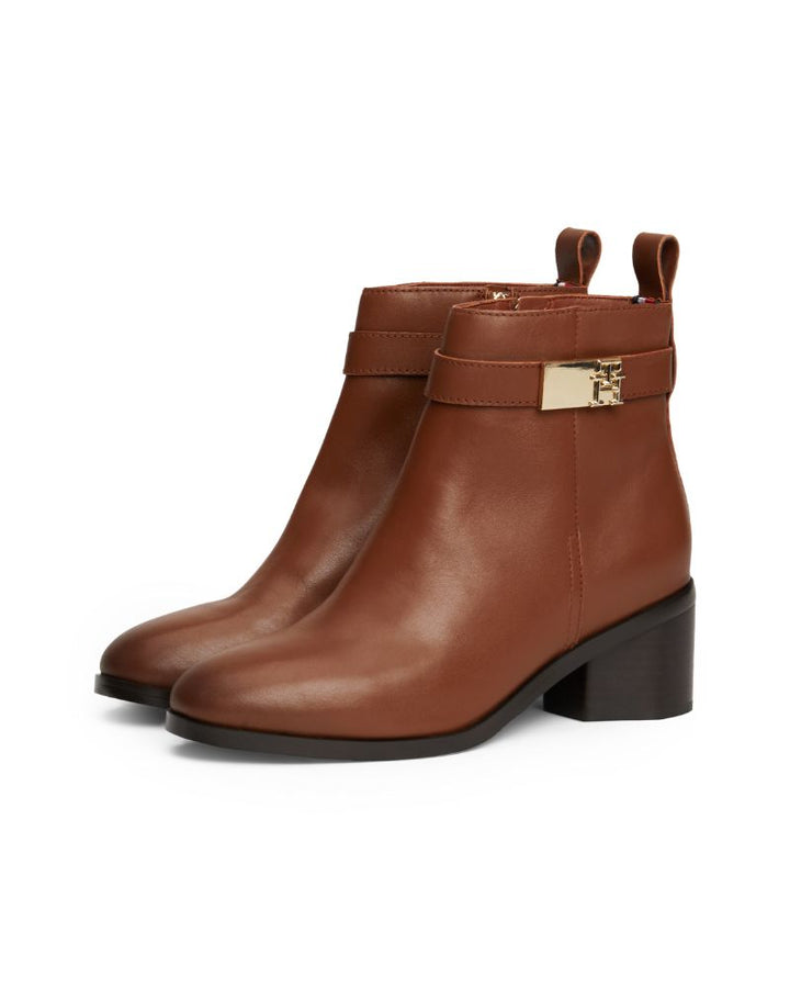 Tommy Hilfiger - TH Logo Mid Heel Bootie 