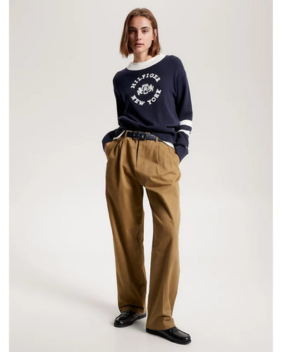 Tommy Hilfiger - VARSITY ROUNDALL V-NK SWEATER
