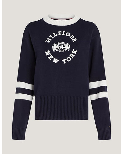 Tommy Hilfiger - VARSITY ROUNDALL V-NK SWEATER